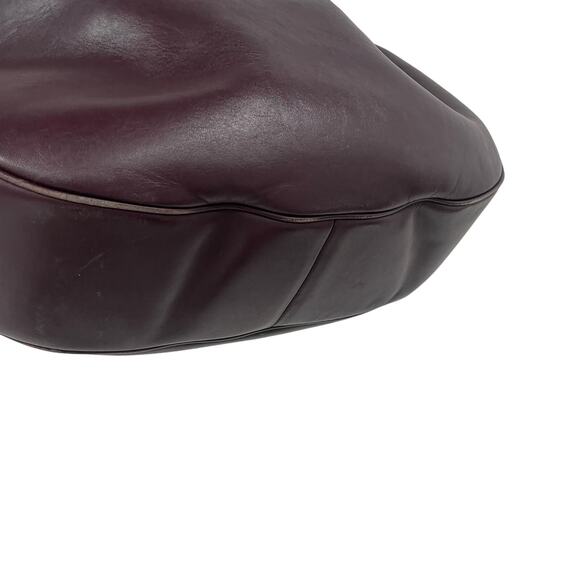 Coach Burgundy Leather Mae Hobo Bag AS IS MISSING STRAP - Picture 4 of 9